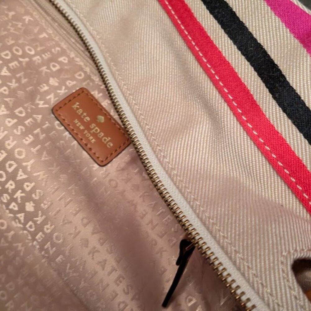 O1 KATE SPADE Oak Island Striped Tote - Picture 11 of 12